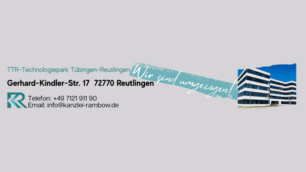 Neuer Standort Kanzlei Rambow